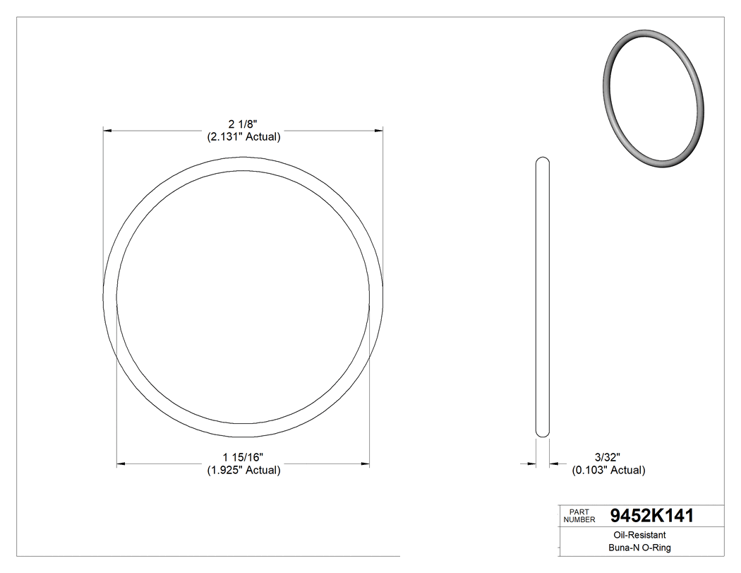 Technical drawing - 9452K141
